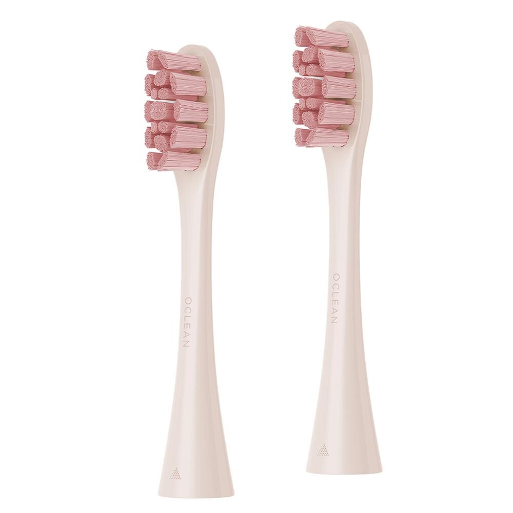 Oclean 2 stk udskiftningsbørstehoveder til oclean elektrisk tandbørste  z1 one/se/air/x automatiske soniske tandbørstedele: Lyserød a