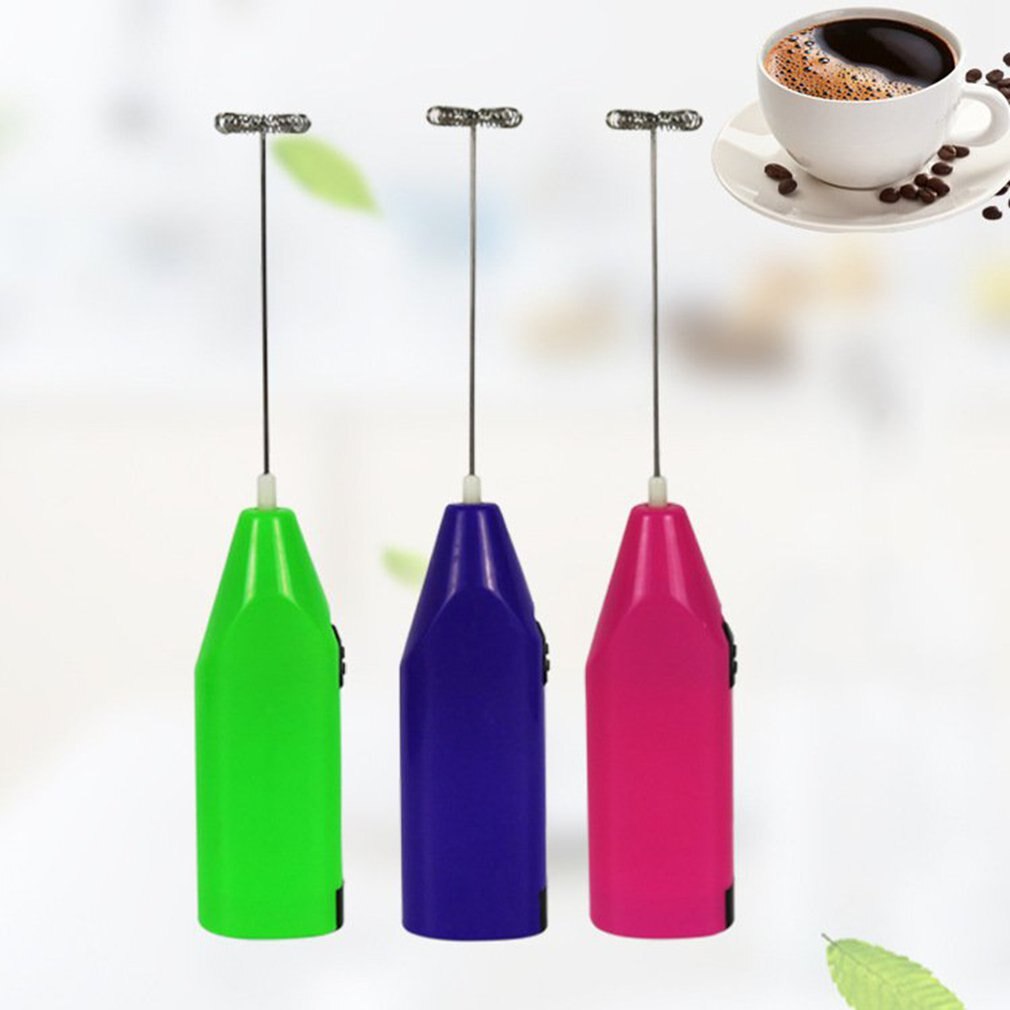 Milk Drink Coffee Whisk Mixer Electric Beater Frother Foamer Mini Handle Stirrer Practical Kitchen Cooking Tool
