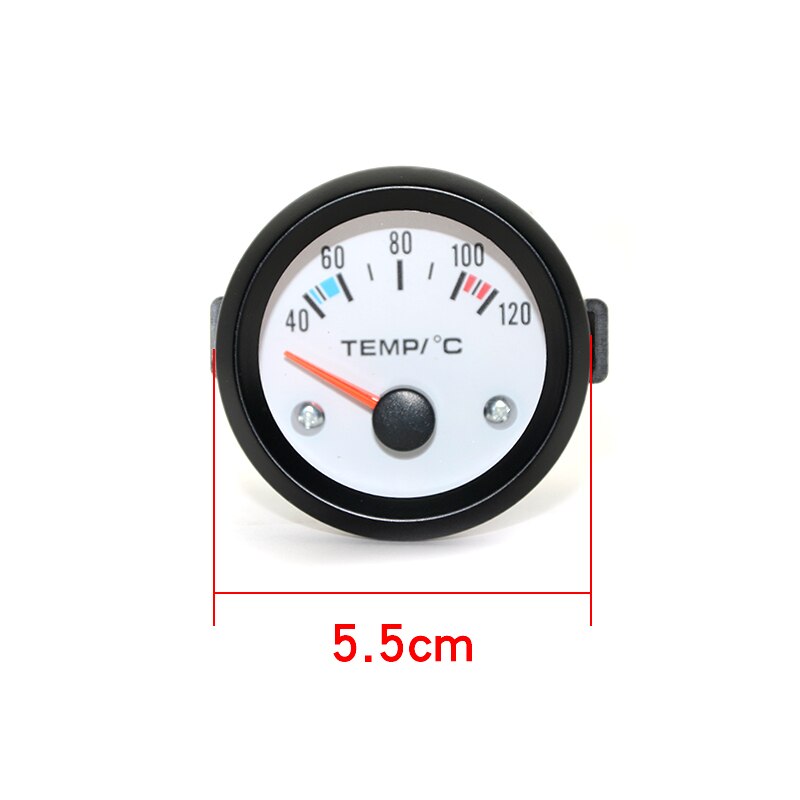 2 " 52 mm vit ansiktsvattentemp/ oljetemp /oljepress psi/ oljepress kg /volt /amperemeter /bränslenivå (utan flottör) mätare bilmätare: Vattentemp