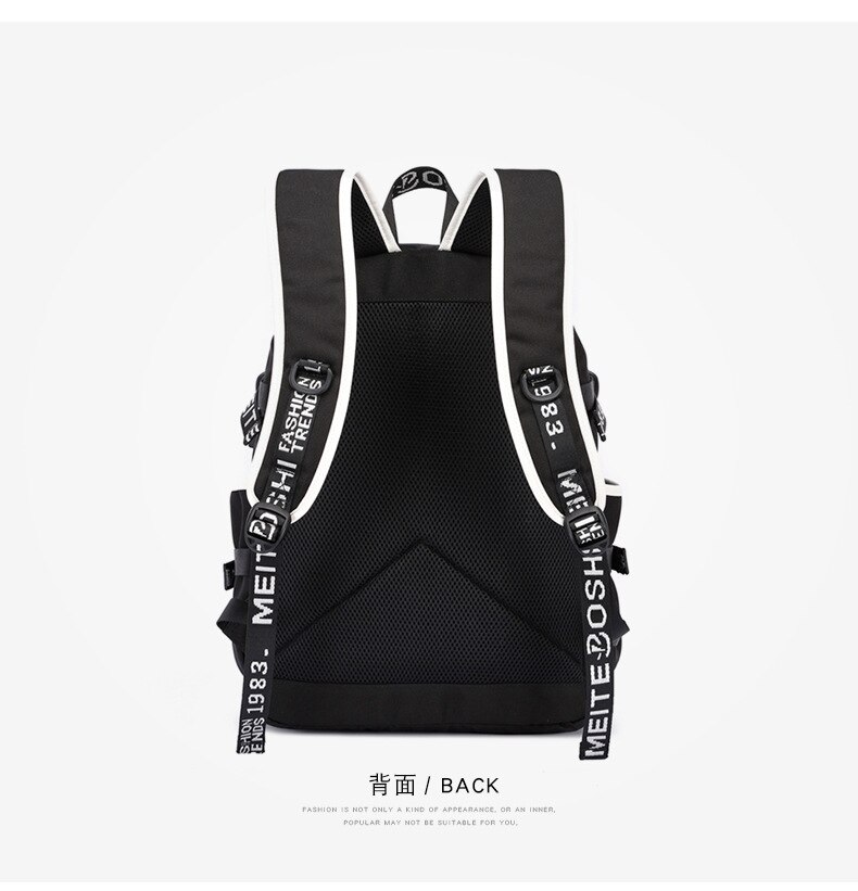 SCP Secure Contain Protect Backpack Rucksack Bag School Shoulder Bag Laptop Travel Bag Mochila with USB Port