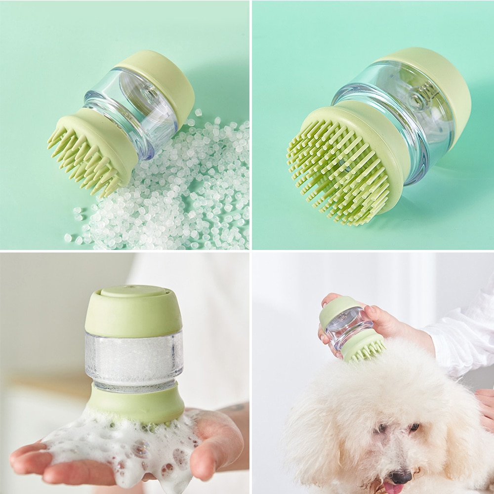 Hond Bad Borstel Kam Pet Spa Massage Borstel Zachte Silicone Honden Katten Douche Haar Grooming Kam Hond Schoonmaken Tool dierbenodigdheden