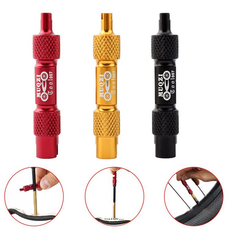 Aluminium Alloy Bicycle Double Head Wrench Valve Disassembly Tool Multifunctional Valve Removal Tool Wrench Disassembly
