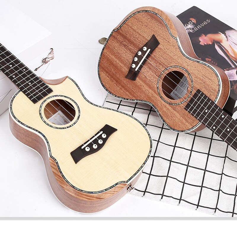 Ukulele 23 Inch Solid Mahonie Top Met Ukulele Starter Tenor Ukulele Sparren Vel