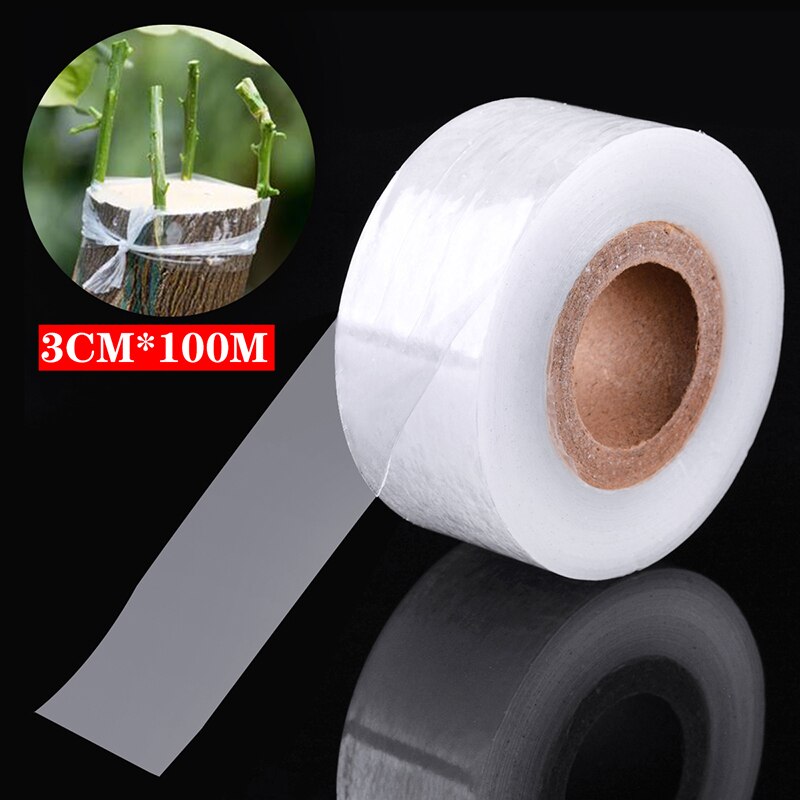 3 Cm * 100 M Enten Tape Nursery Rekbaar Tuinieren Tape Fruitboom Enten Tool Tuin Binden Tape Snoeien Gereedschap