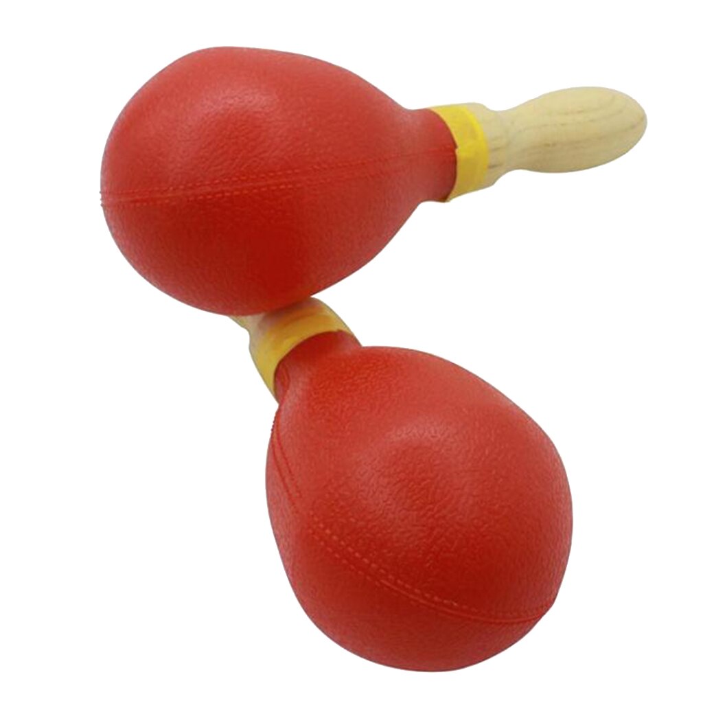 Juego de Maracas de madera de percusión de 2 manos, con sonido brillante y excelente instrumento Musical