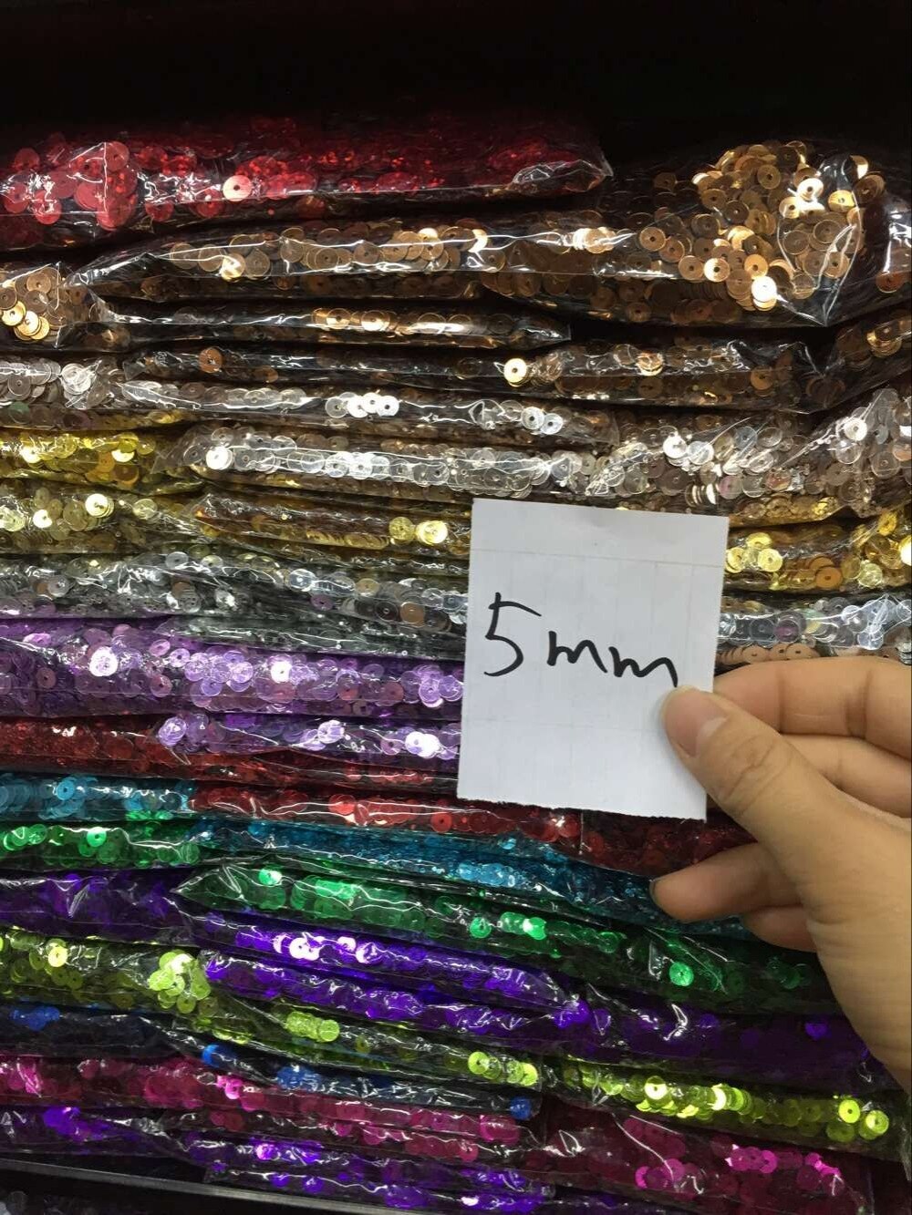 50g 5mm Flat Round Sequins Loose Sequins Glitter Transparent Sequins Paillette -41 Colors Available