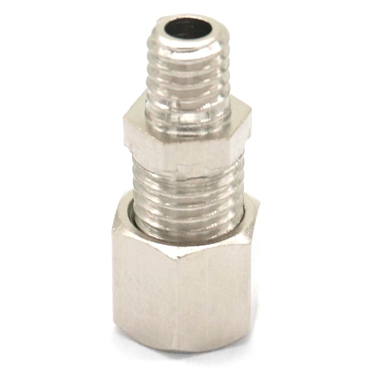 5pcs M6 Metric Male Thread Brass Fit 4mm OD Tube Coupler Adapter Connector Compression fitting For Tubing