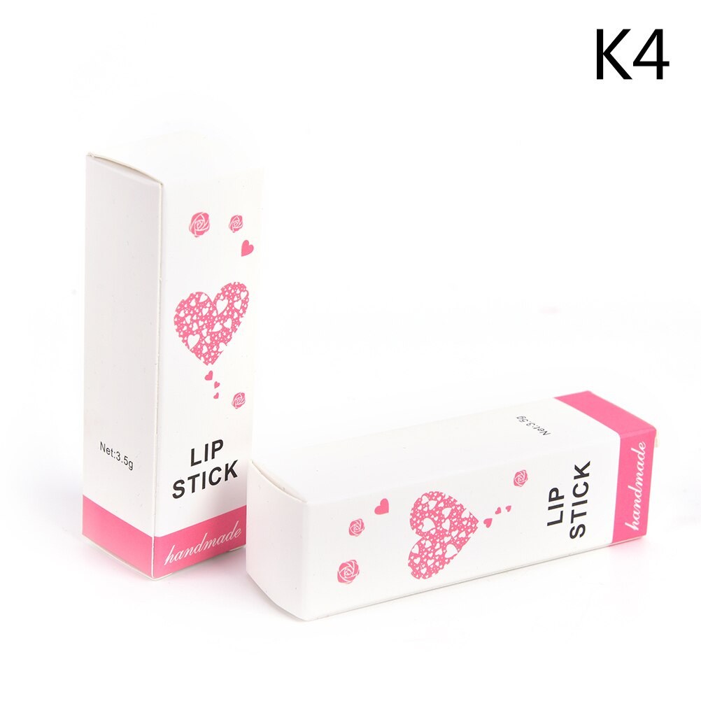 10 Stks/partij Lippenstift Buis Diy Verpakking Doos Lippenbalsem Buis Verpakking Kartonnen Doos Kleurrijke Kraftpapier 25*25*88Mm: K4