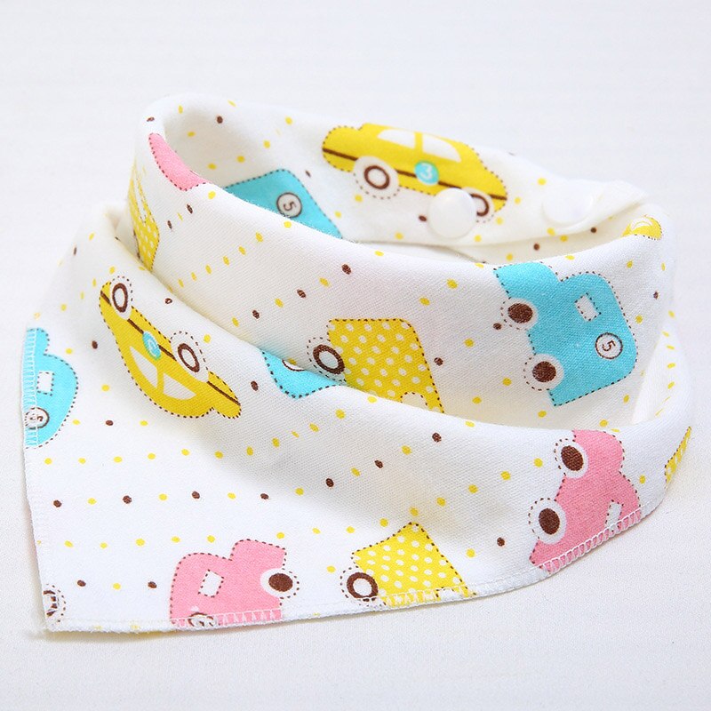100% bavoirs bébé coton triangle double couches baberos personnage de bande dessinée imprimé Animal bébé bandana bavoirs dribble