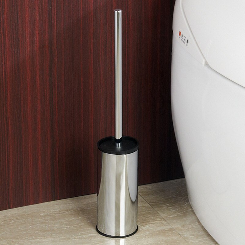 mat zwart vloerstaande 304 roestvrijstalen wc borstel houder wc borstel set chrome toiletborstelhouder