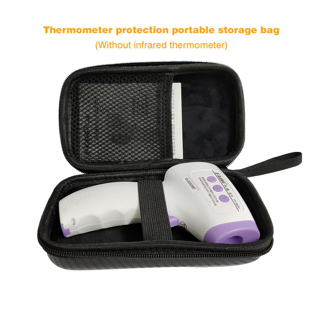 Thermometer Storage Case Portable EVA Storage Box Infrared Thermometer Package Protective Carrying Bag Box 16.5*9.2*4.3cm