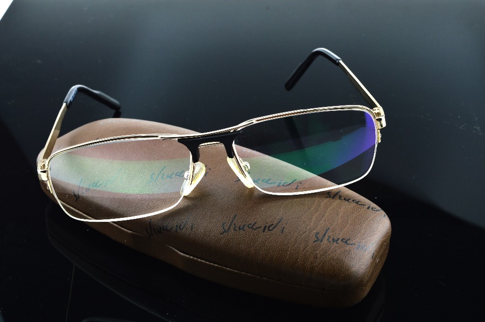 Lunettes de lecture style aviation en alliage de titane cristal oculos  +1 +1.50 +2.0 +3.0 +3.5 +4