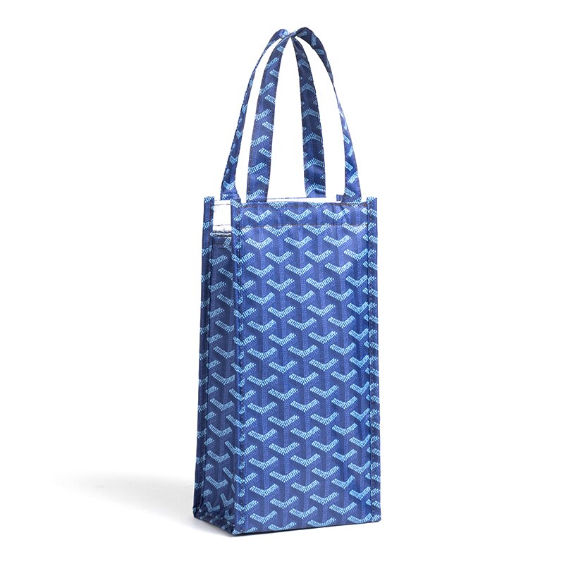 MABULA – sac à main en Nylon pour bouteille de vin, fourre-tout pliable, , Portable, réutilisable, mignon, dessin animé, emballage pour vin: Z3029