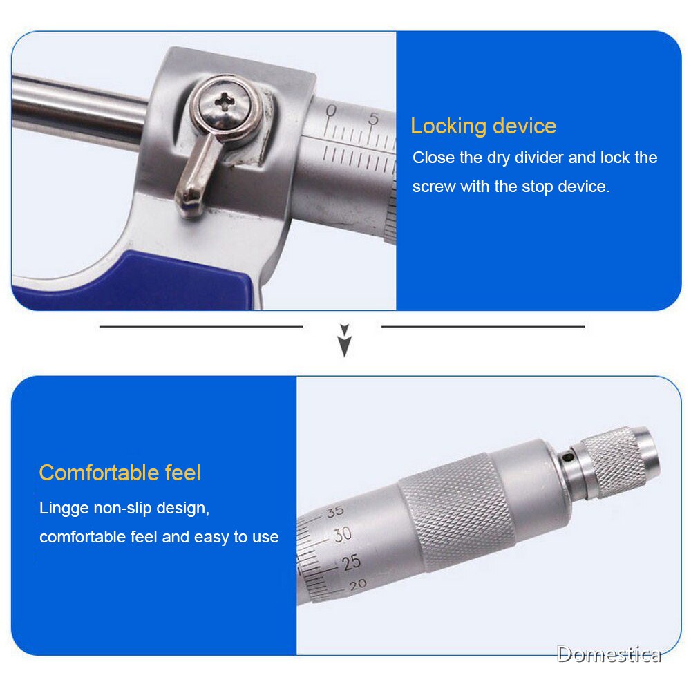 Mikrometer Außerhalb Durchmesser 0-25MM Mikrometer Minute Mikrometer Draht 0,01 MM Hohe Präzision Metall Messen Manometer Haushalt Werkzeuge