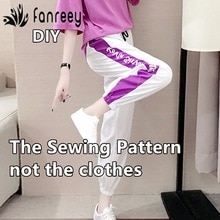 Naaien Patronen Van Ins Mode Trend Sport Broek Sjabloon Snijden Tekening Kleding Diy WW-W967