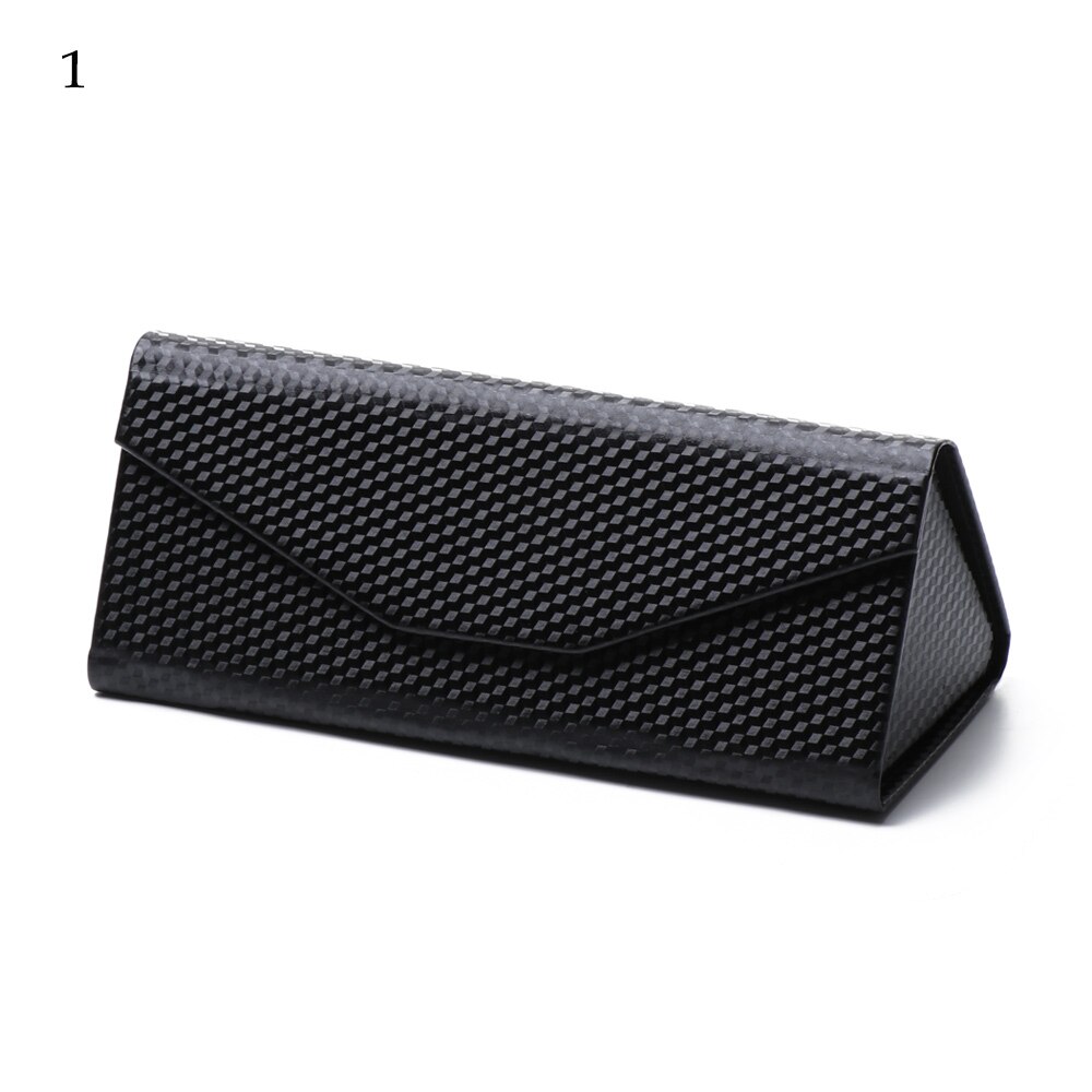 Neue Heiße Dreieck Gläser Kasten Süssigkeit Farbe Klapp Sonnenbrille fallen PU Wasserdichte Starke Magnet Brillen Schutz Organizer: Stil2-1