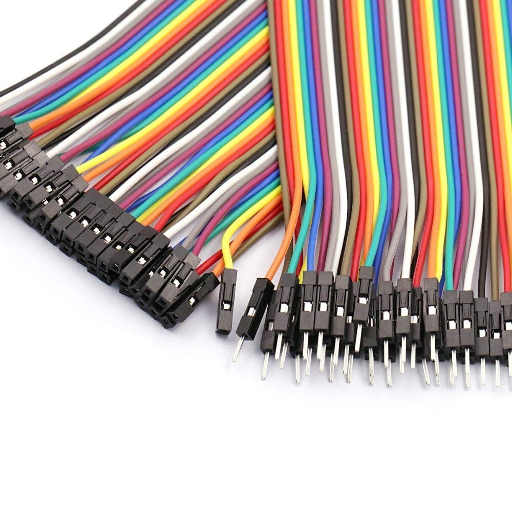 Aokin dupont cabo 10cm 20cm 30cm macho macho fêmea fêmea-fêmea jumper fio conector dupont cabo para arduino