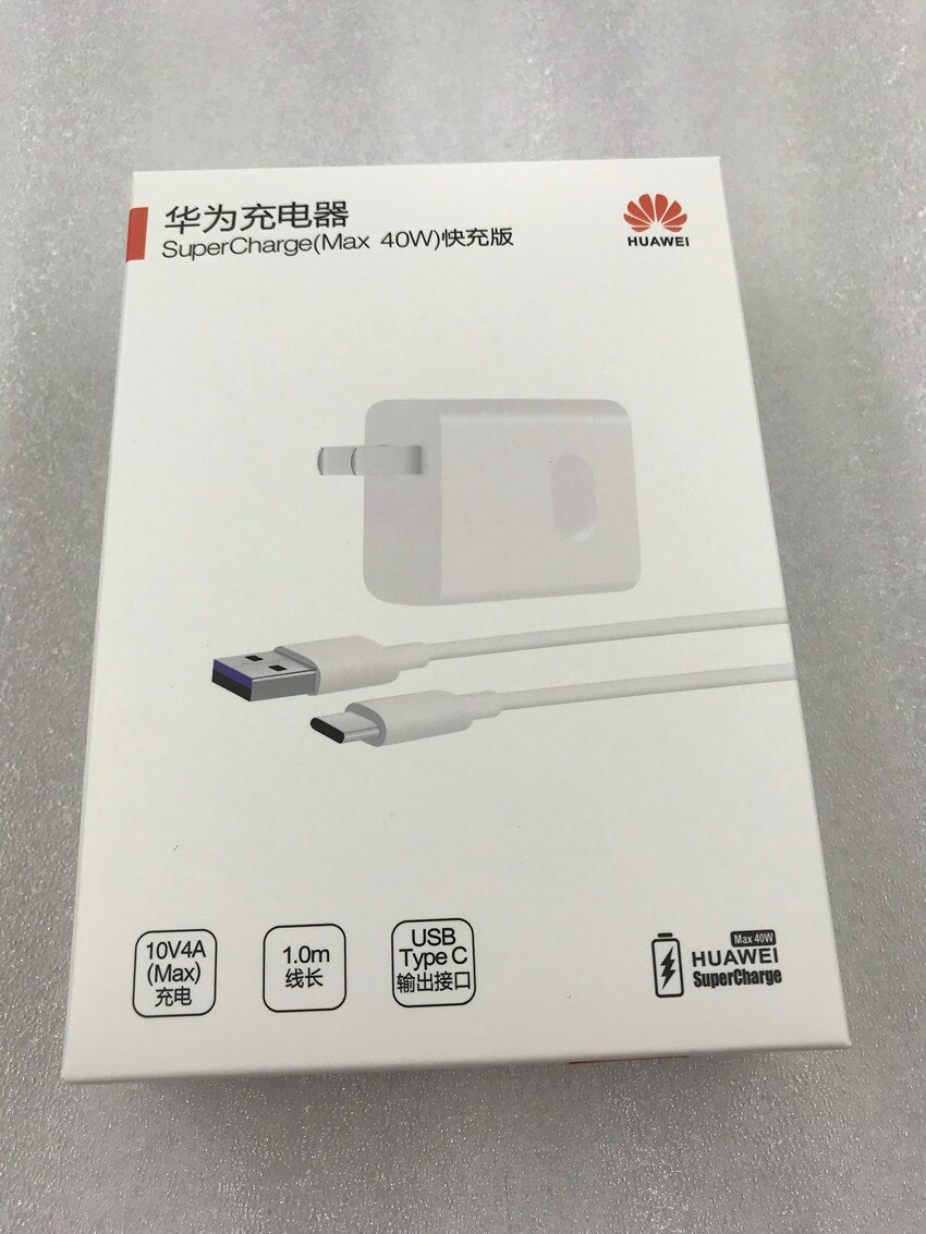 Huawei p40 pro carregador rápido original 40 w 10 v/4a ue/eua supercharge adaptador usb 5a tipo c cabo para companheiro 20 30 pro honra magia 2: US set with box
