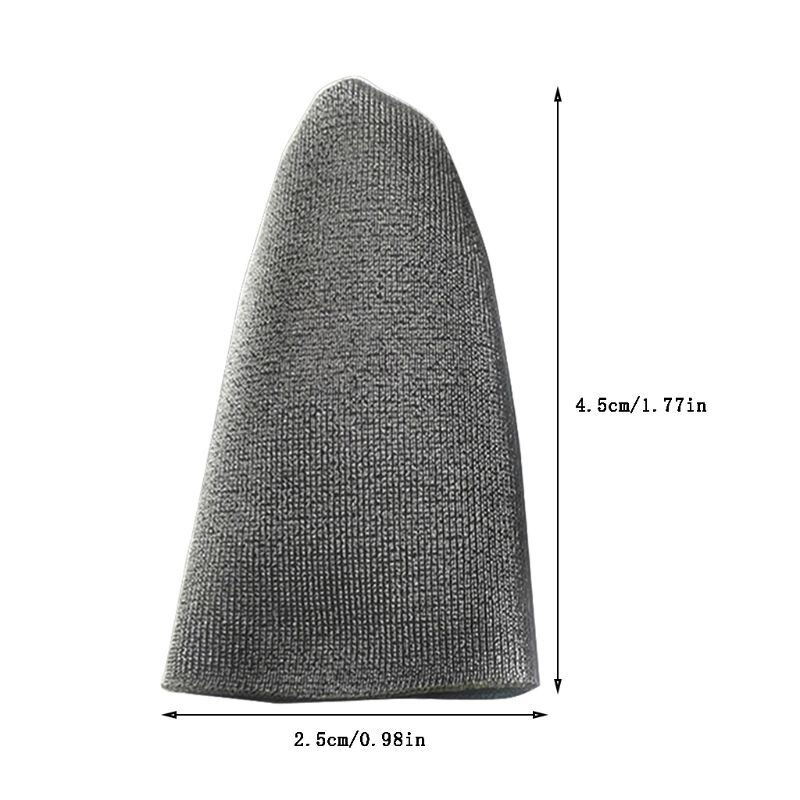 1 par svedsikker fiberfingercover åndbar gaming fingerhandsker spil sleeve 28te