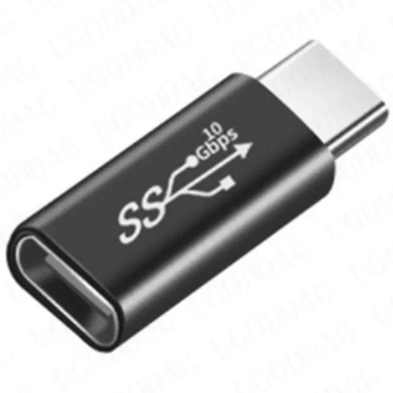 USB C Adapter Type-C Male to Type C Female Extension Adapter for Tablet Laptop Charger Converter 100W 5A 10gbps Data Connector: Silver
