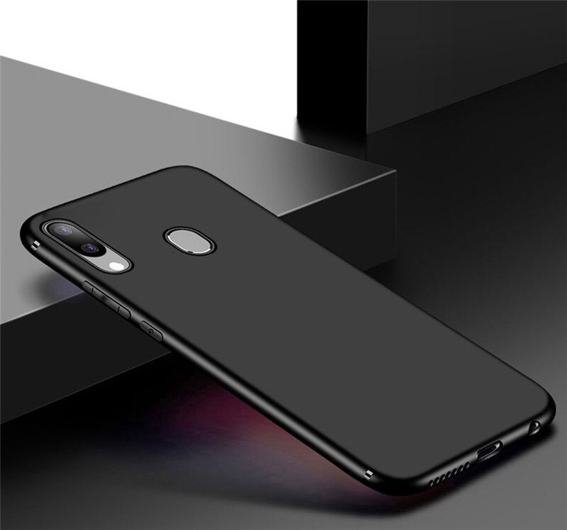 Matte Case For Samsung Galaxy A40 Case Luxury Soft Silicon Full Cover Slim Cover For Samsung Galaxy A40 A 40 A40s A 40S Case: Black