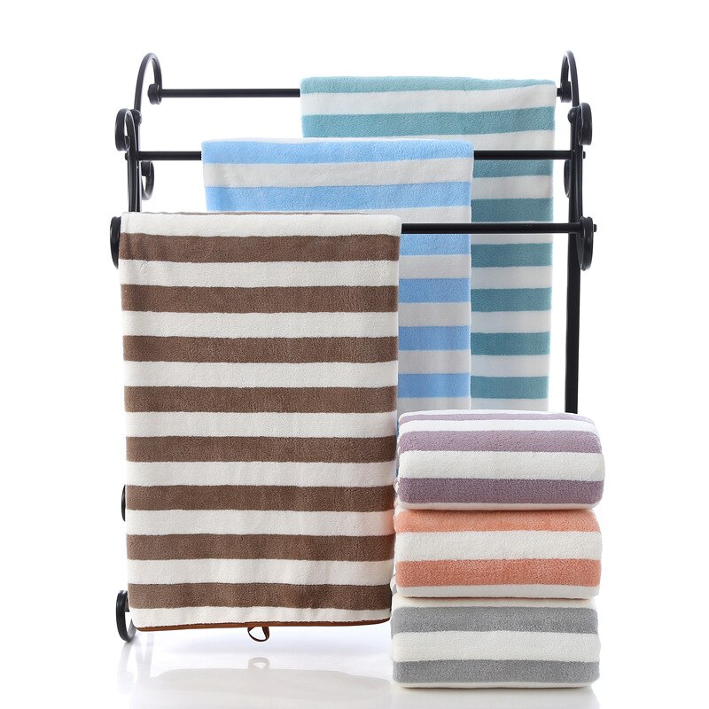 Coral Fleece Cation Face Towel + Bath Towel Set Thick Absorbent Bathroom Towels For Swimming Travel Sports Towel Set