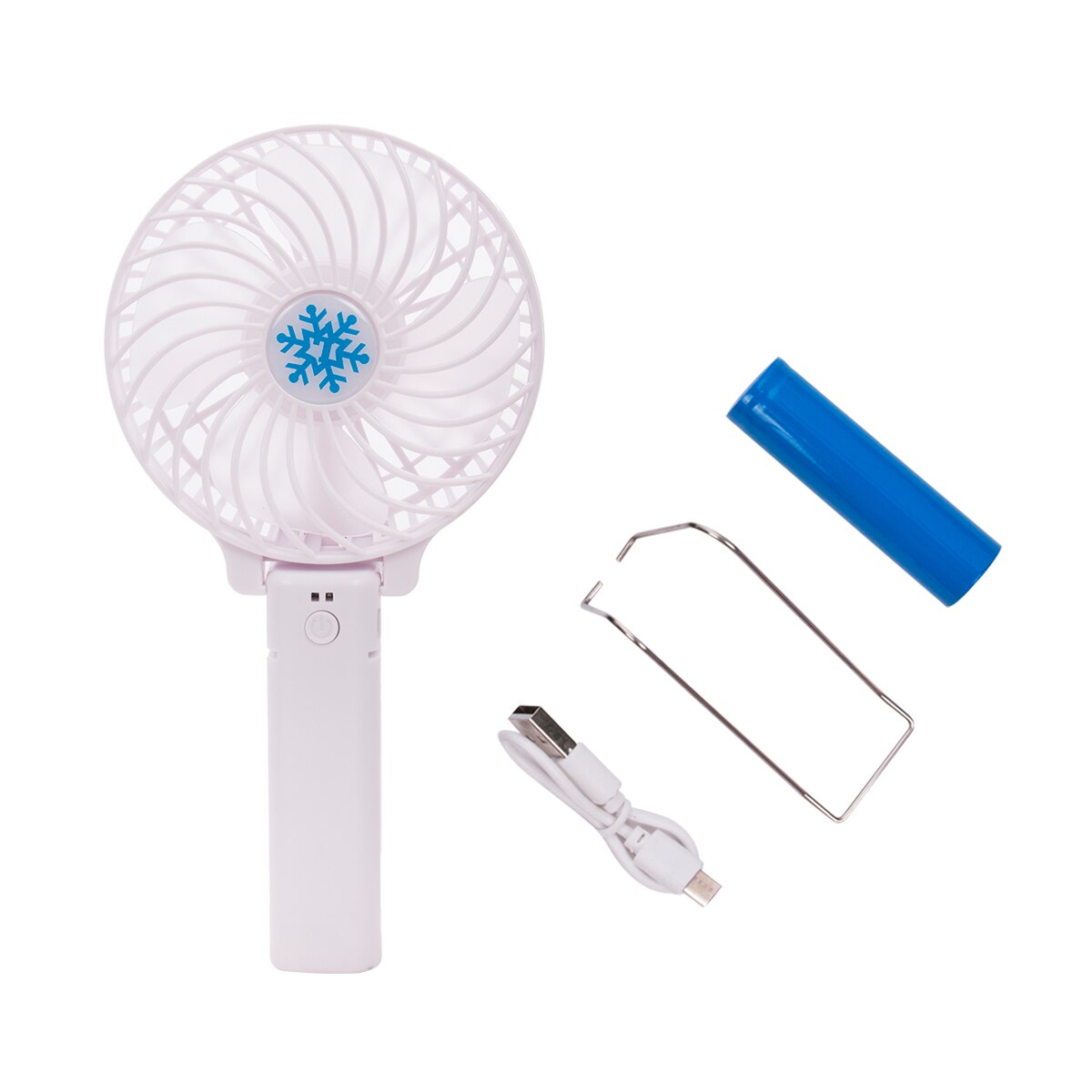 Summer Portable Mini USB Powered Fan Rechargeable Personal Fan for Desktop Office Table USB Cooling Fans: white