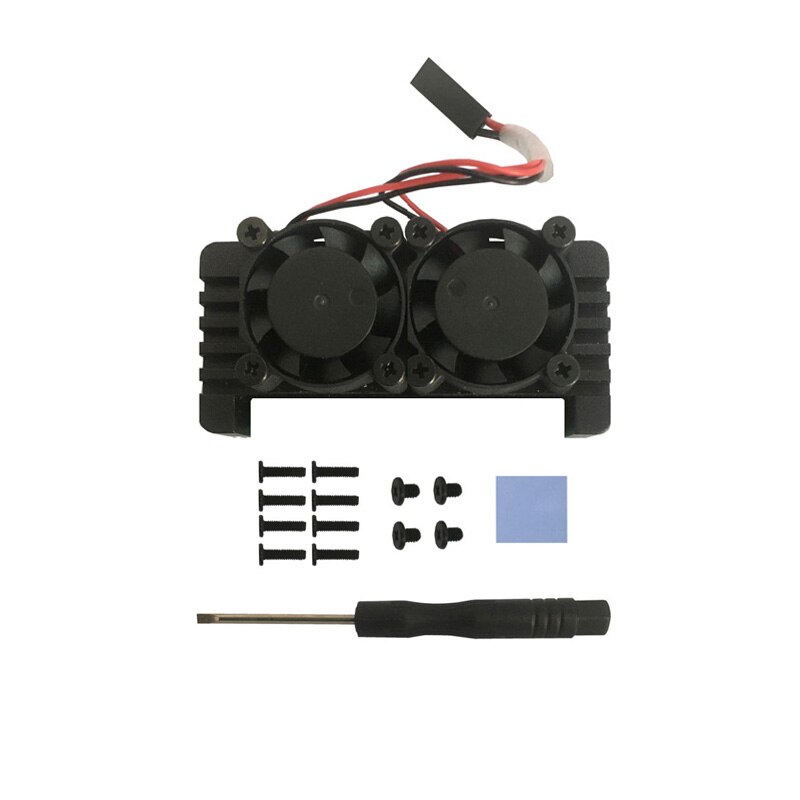 Raspberry Pi Zero 2W 2 W PI0 Aluminum Heatsink with Double Fans: Bundle 2