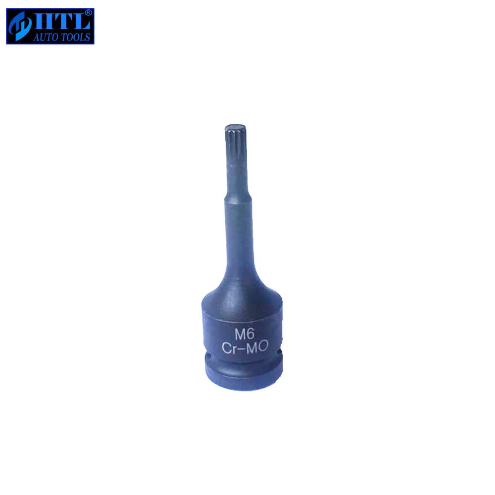 1/2" DR.Impact Spline Bit Socket Set M5 M6 M8 M9 M10 M11 M12 78mm length: M6