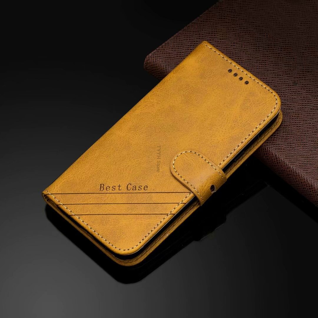 For Huawei Honor 8 Lite Case Leather Flip Case sFor Funda Huawei Honor8 Lite Honor 8Lite Honor8Lite Cases Magnetic Wallet Cover: Yellow