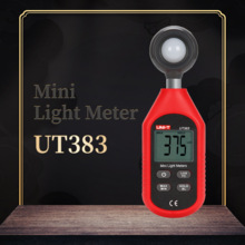 Uni-t  ut383 mini belysningsmåler håndholdt digital lysmåler lysstyrke belysningsmåler lys fotometer miljøtest