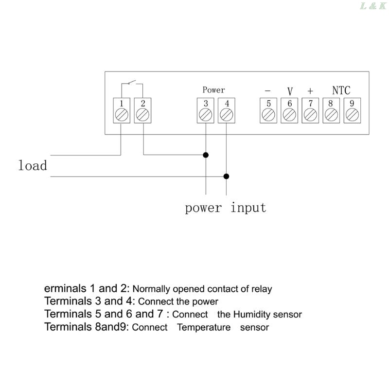 Digital Humidity Controller Hygrostat Relay Hygrometer Control Switch AC 220V