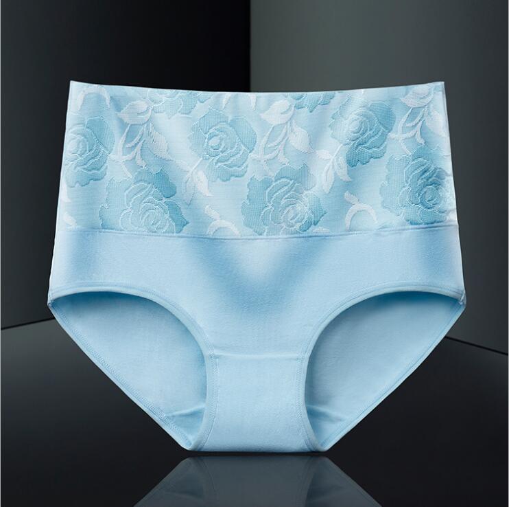 taille haute coton pleine grande taille slips pour les femmes 7398 # taille L-3XL