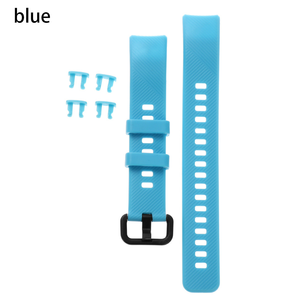 Silicone Watch Band Replacement Bracelet Strap Wristbands Sports Colorful Wristbands For Honor Band 5 4: blue