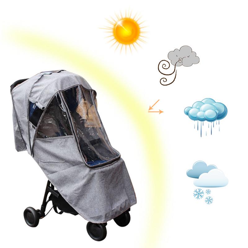 Baby Stroller Raincoat Cover Trolley Umbrella Car Rain Cover Baby Stroller Windshield Stroller Accessories Trolley Accessories