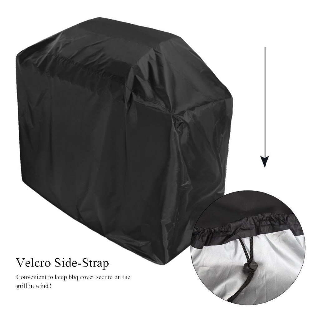 Waterdichte Bbq Cover Grill Cover Anti Dust Regen Gas Houtskool Elektrische Barbeque Tuin Grill Bescherming Outdoor 4 Maten Black Blk