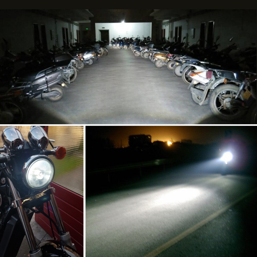 VooVoo LED H4 6500K 12V LED Motorrad Motorrad Scheinwerfer mit Objektiv BA20D P15D Fahrrad Nebel Lampe Lampe Licht Moped Rolle Beleuchtung