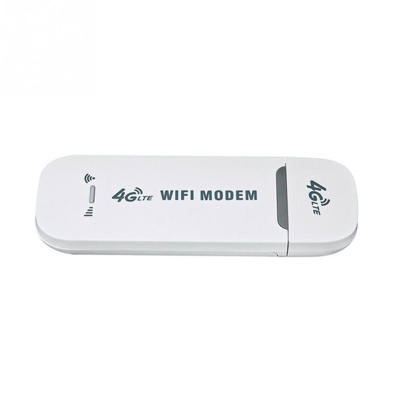 150Mbps 4G Lte High Speed Router Netwerkkaart Dongle Unlocked Usb Draadloze Wifi Modem Adapter: White