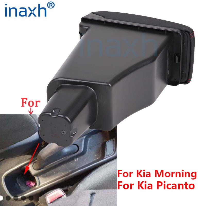 For Kia Morning Armrest box For Kia Picanto Car Armrest Interior Parts details Special Retrofit parts Center Storage box USB