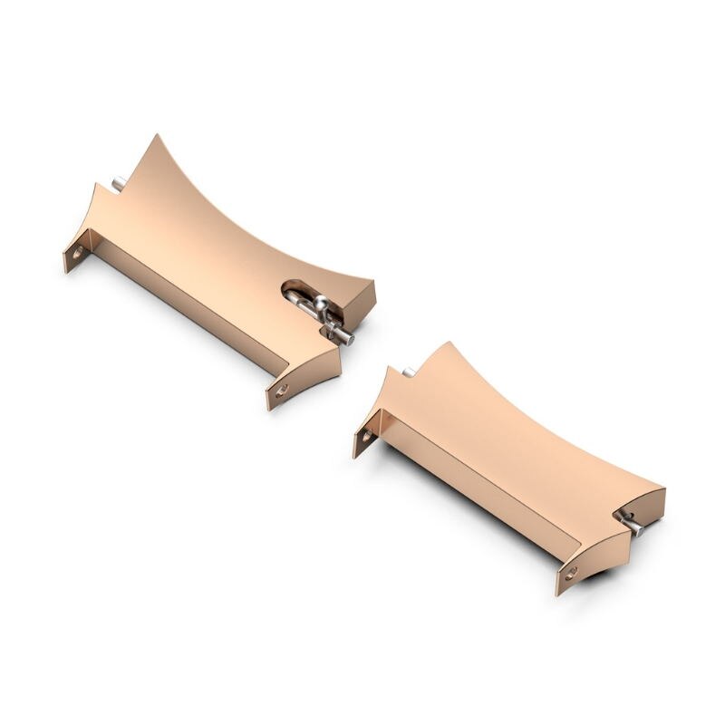 Connecteur en métal pour Samsung Galaxy Watch 4, adaptateur en acier inoxydable, classique, 40mm, 44mm, 42mm, 46mm, accessoires: rose gold / Galaxy Watch 4 40mm