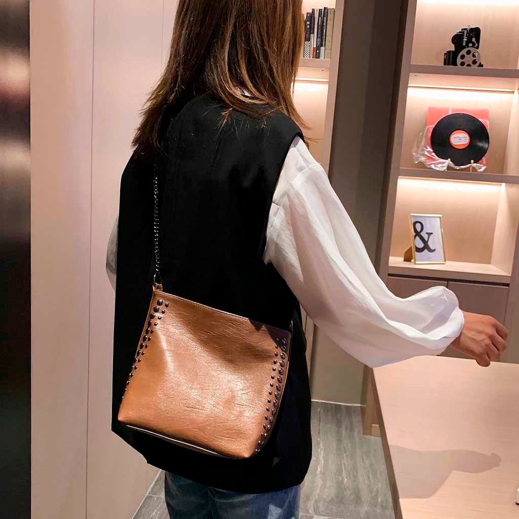 #5 frauen Herbst Einfache Crossbody-tasche Beiläufige Große Kapazität Schulter Paket PU Leder Crossbody-tasche Weibliche Handtasche mochila