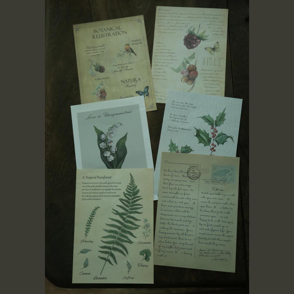 English Writing Paper Props Yellow Handwritten Vintage Retro Photography Props: Flower