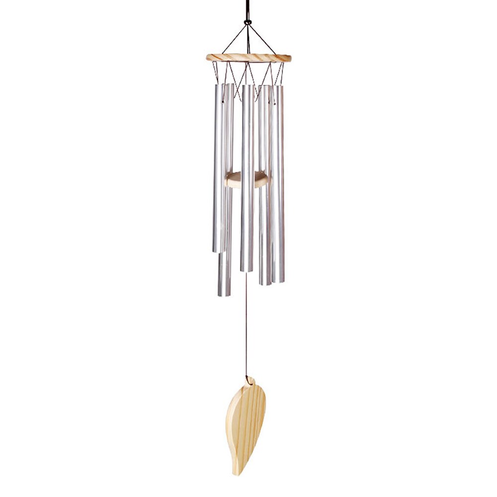 Wind Chimes Aluminum Tube Chimes Simple European Style Windbells Melodious Soothing Sound for Outdoor Indoor Backyard Decoration
