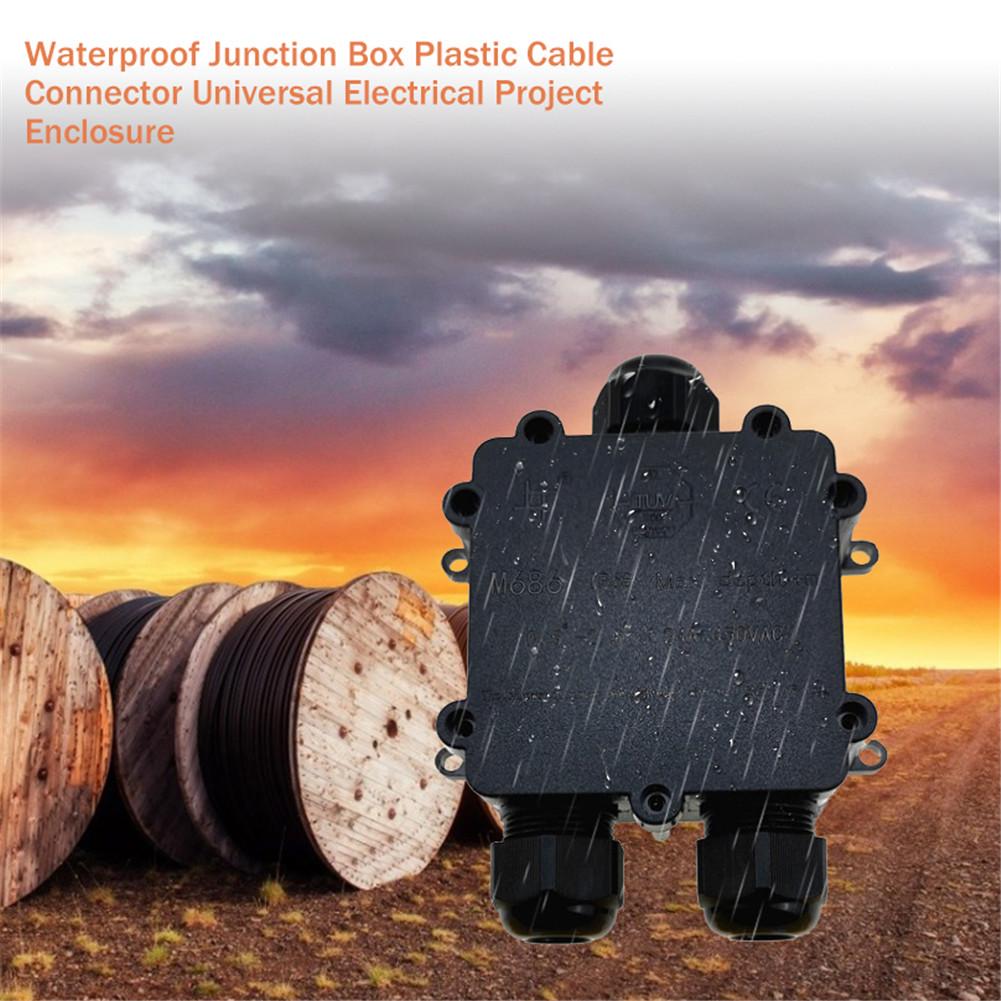 IP68 Waterproof Junction Box Plastic Cable Connector Universal Electrical Project Enclosure For Connecting Lamps And Lanterns