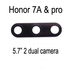 Pour Huawei Honor 7A Pro téléphone cadre de boîtier d'origine arrière caméra verre lentille couverture pour HUAWEI 7A Pro + outils: dual camera