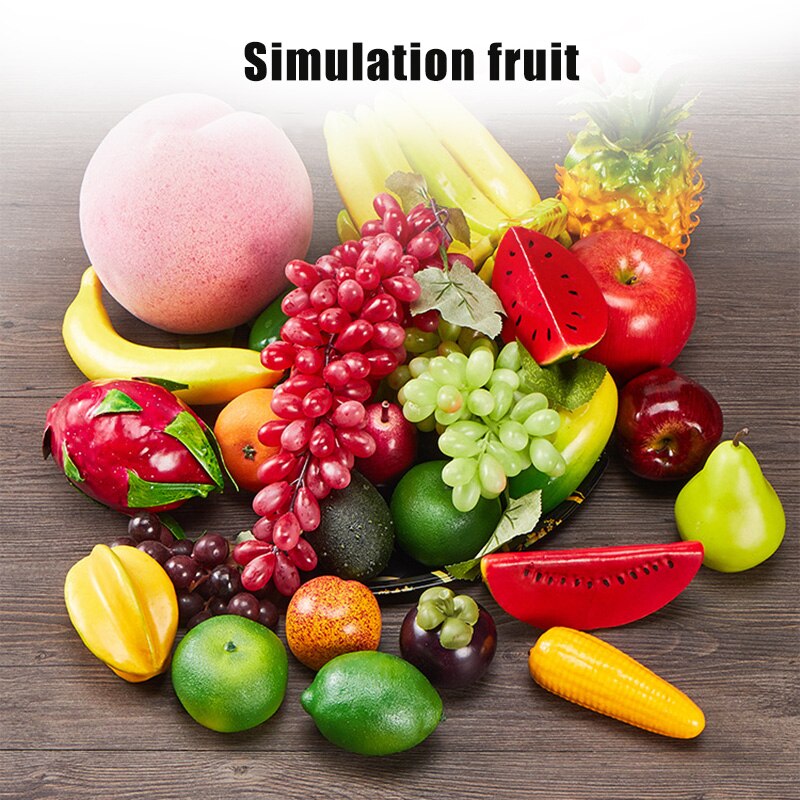 Artificial Fruits Foam Apples Orange Banana Simulation Model for Wedding Party Home Decor Photography Props LAD