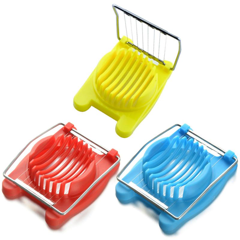 Kleur Willekeurige Cut Multifunctionele Keuken Egg Slicer Sectioner Cutter Mold Flower Edges