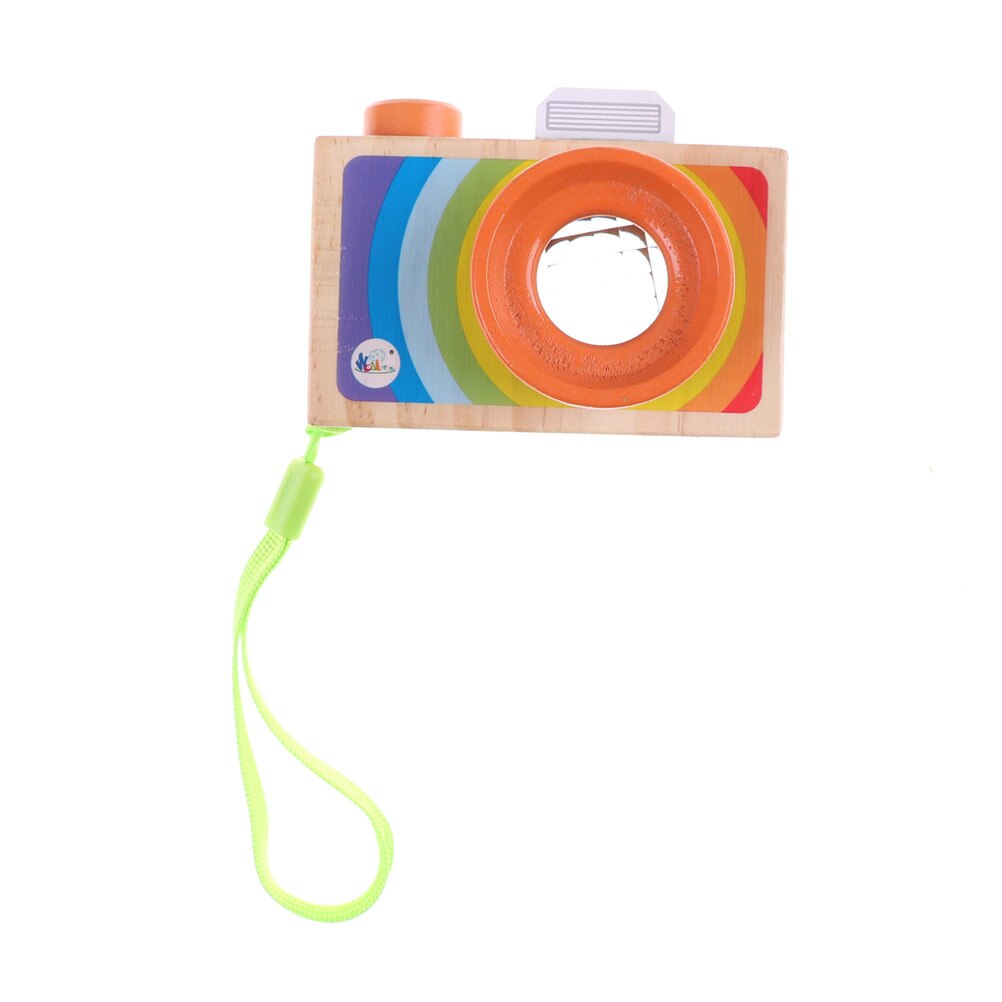 Nuovo per Bambini in Legno Giocattoli Fotocamera Caleidoscopio Caleidoscopio Magico di Educativi per Bambini