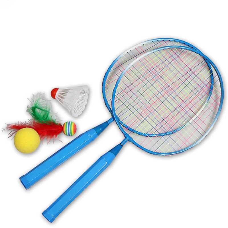 1 Pair Youth Children's Badminton Rackets Sports Cartoon Suit Toy for Children Baby