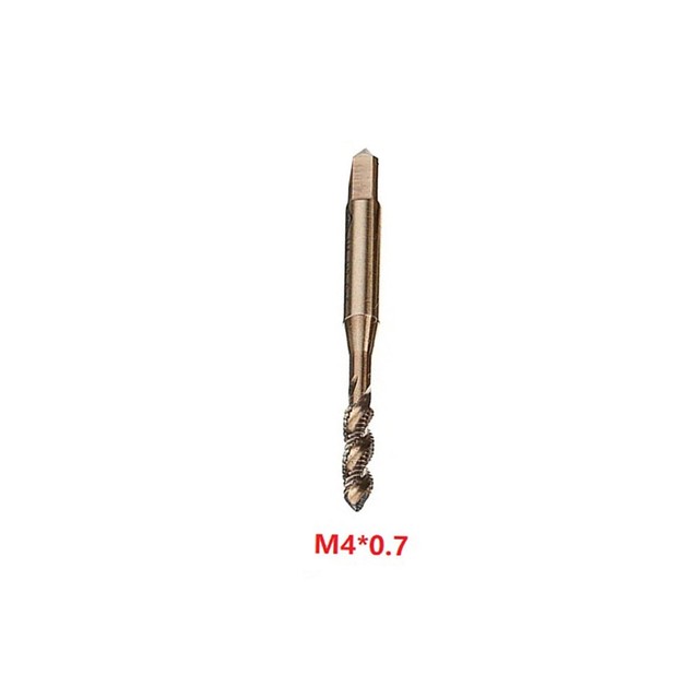 Metric HSS Spiral Flute Screw Threading Taps Drill Set Tools For Machine Metals M2 M2.5 M3 M4 M5 M6 M8 M10 M12 M16 M20 M24 M30: M4
